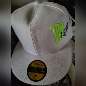 Monster energy drink collector's hats/White & Green  limited edition style $45ea